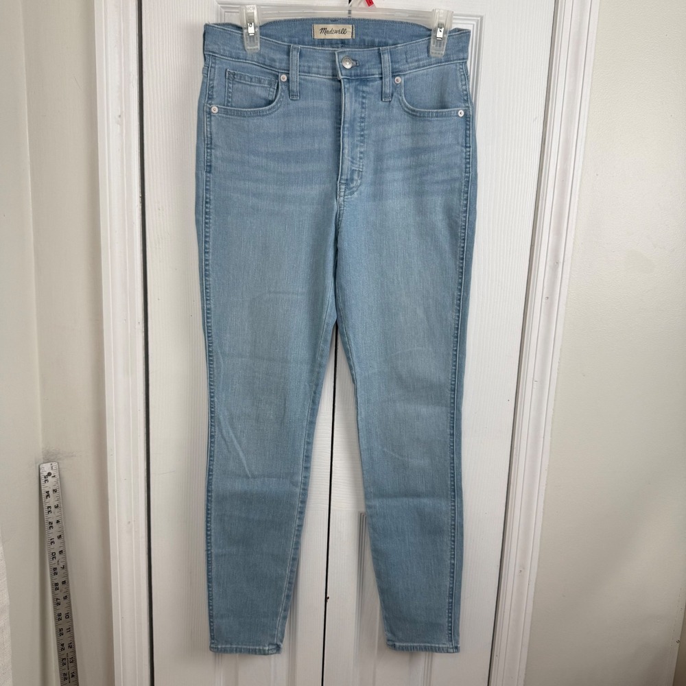 Madewell 10" High-Rise Skinny Jeans‎ Size 28 Light Blue Denim Minimalist Classic